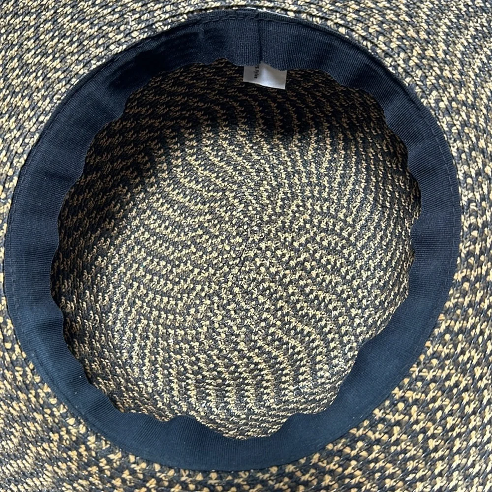 Brown and tan sun hat